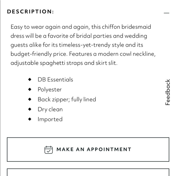 Sedona David’s Bridal bridesmaid dress - Picture 4 of 4